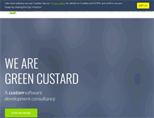 Tablet Screenshot of green-custard.com